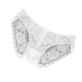 thumbnail image 1 of Kmdttou Cotton Underwear for Women Sexy Lace High Cut Panties Comfort Bikini Panty Stretch Underpants Breathable Ladies Briefs (Available in Plus Size) White-Free Size, 1 of 2