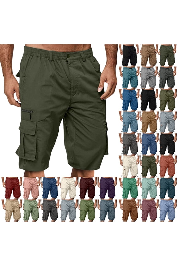 Men's Shorts Pack Casual Workwear Shorts Loose Summer Outdoor Sports Pants Half Shorts Pants (Available in Plus Size)