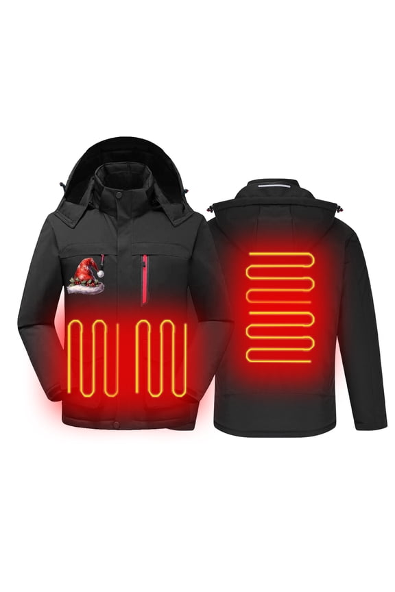 Men's Windproof Jacket Waterproof with Hood Packable Outdoor Hooded Windbreaker Insulated Mountain jackets Black M