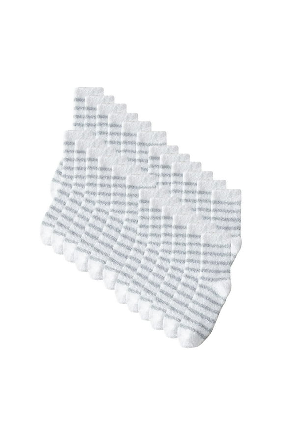 Men's Winter Streak Printing Fleecing Warm Deodorize And Absorb Sweat Middle Barrel Socks