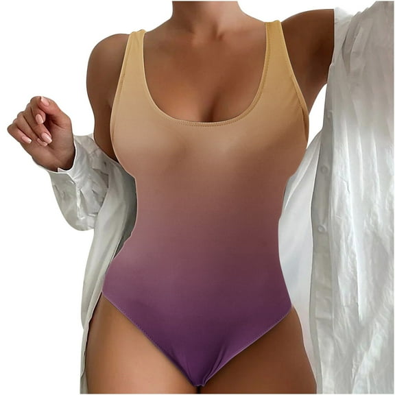 Kmdttou One Piece Swimsuit Women Sexy And Fashionable Beach Swimsuit With Printed Summer Swimsuit on Clearance!