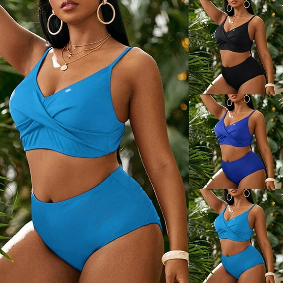Kmdttou One Piece Swimsuit Women Swimsuit Swimsuit Plus Oversized Swimsuit Conservative on Clearance!