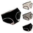 thumbnail image 1 of Kmdttou Panties for Women Pack Cotton Cotton Underwear For Gray Comfortable And Breathable Mid Waist Cotton High Elasticity Pants (Regular & Plus Size), 1 of 5