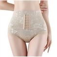 thumbnail image 1 of Kmdttou Panties for Women Pack Cotton Sexy Lace High Cut Panties Comfort Bikini Panty Stretch Underpants Breathable Ladies Briefs (Available in Plus Size) Beige-L, 1 of 8