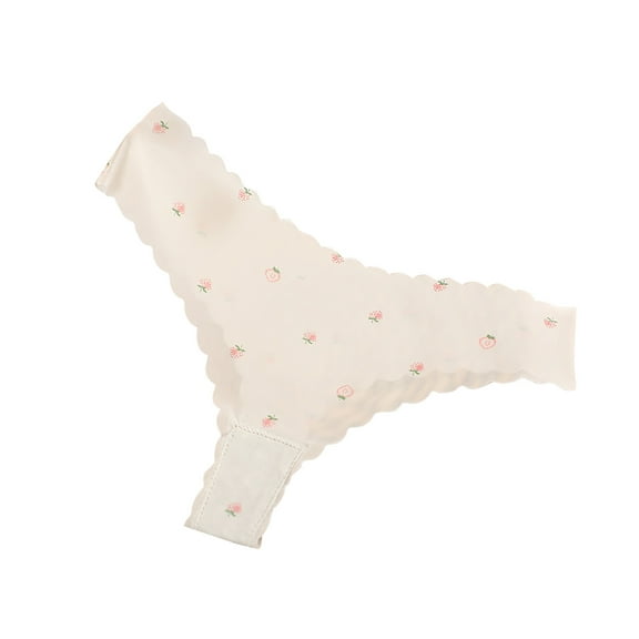 Kmdttou Panties for Women Sexy Lace High Cut Panties Comfort Bikini Panty Stretch Underpants Breathable Ladies Briefs (Available in Plus Size) Beige-S