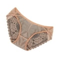 thumbnail image 1 of Kmdttou Panties for Women Sexy Lace High Cut Panties Comfort Bikini Panty Stretch Underpants Breathable Ladies Briefs (Regular & Plus Size) Beige-Free Size, 1 of 2