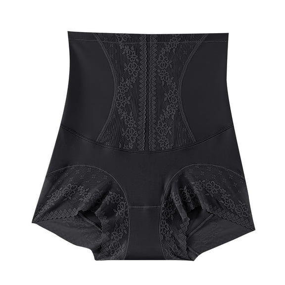 Kmdttou Panties for Women Pack Cotton Underwear Panties Seamless Flower Print High-waist Lace Intimates (Available in Plus Size)