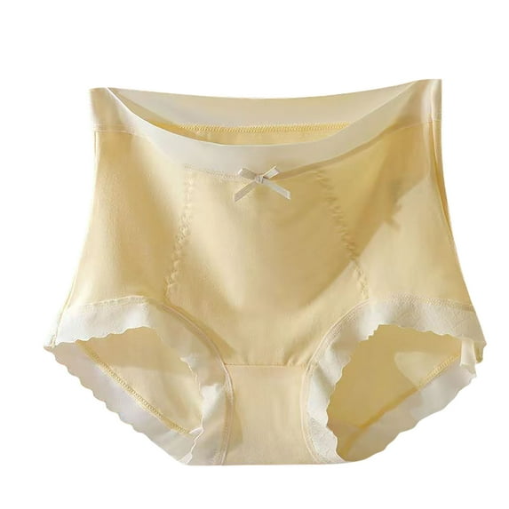 Kmdttou Panties for Women's Ladies Comfortable Solid Color Large Size Abdominal Panties Hight Waiste Underpants (Regular & Plus Size)