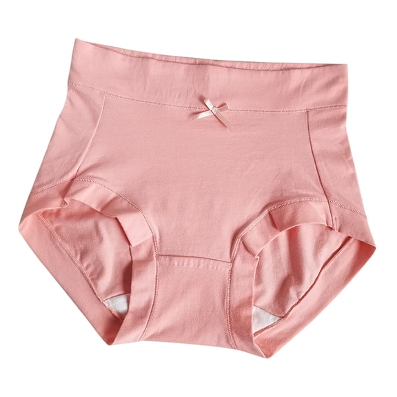 Kmdttou Panties for Women's Ladies Comfortable Solid Color Large Size Abdominal Panties Hight Waiste Underpants (Regular & Plus Size)