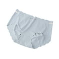 thumbnail image 1 of Kmdttou Period Underwear for Women Sexy Lace High Cut Panties Comfort Bikini Panty Stretch Underpants Breathable Ladies Briefs (Available in Plus Size) Blue-L, 1 of 3