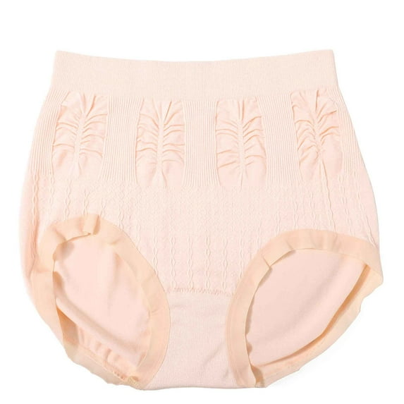 Kmdttou Period Underwear for Women Sexy Lace High Cut Panties Comfort Bikini Panty Stretch Underpants Breathable Ladies Briefs (Regular & Plus Size) Beige-Free Size