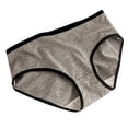 thumbnail image 1 of Kmdttou Period Underwear for Women's Cotton Underwear For Gray Comfortable And Breathable Mid Waist Cotton High Elasticity Pants (Available in Plus Size), 1 of 4