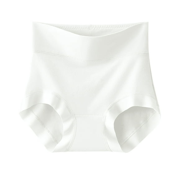 Kmdttou Period Underwear for Women's Ladies Comfortable Solid Color Large Size Abdominal Panties Hight Waiste Underpants (Regular & Plus Size)