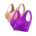 thumbnail image 1 of Kmdttou Plus Size Sports Bras for Women Seamless Plus Size Sports Bra Wirefree Yoga Bra With Removable Pads on Clearance (Size:S-5XL), 1 of 4