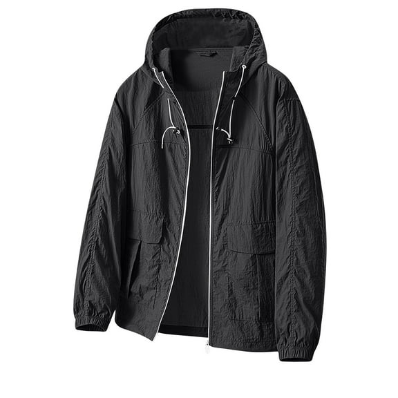 Kmdttou Raincoat Women Lightweight Waterproof Rain Jackets Lightweight Windbreaker Thermal Hiking Coats Black 3XL