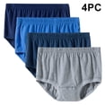 thumbnail image 1 of Kmdttou Seamless Underwear for Women's 4PC Ladies And Man Comfortable Solid Color Large Size Abdominal Panties Hight Waiste Underpants (Available in Plus Size), 1 of 9