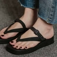 thumbnail image 1 of Kmdttou Shoes for Women Sandals Summer Comfortable Casual Sandals With Wedge Heels Platform Slippers With Comfortable Plantar Fasciitis Arch Support(Size:36-40), 1 of 4