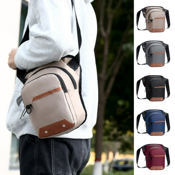 Kmdttou Sling Bag for Women Men Crossbody Bag Watertight Material Chest Bag Multifunctional Sports Outdoor Leisure Shoulder Backpack Messenger Bag