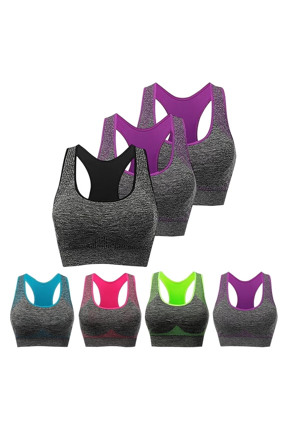Sports Bras for Women High support Fitness Running Shockproof Yoga Tank Top No Steel Ring Sports Bra