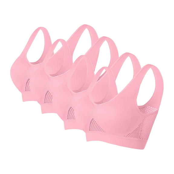 Kmdttou Sports Bras for Women Seamless Sports Bra Wirefree Yoga Bra With Removable Pads,Up to 65% off!