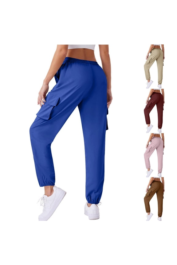 Stretch Workout Cargo Capri Pants for Women plus size Outdoor-drying Pants Rushing Pants Spring And Summer Hiking Mountaineering Pants-drying Pants Casual Sports Pants