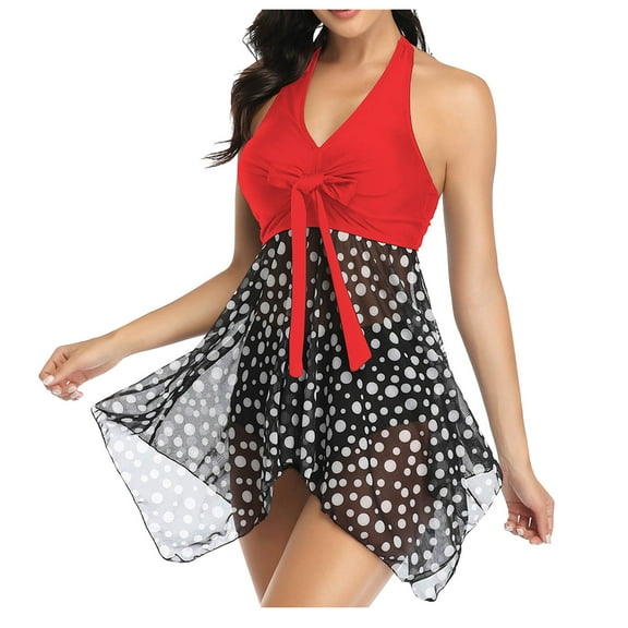 Kmdttou Summer 65% off Clearance! Swimsuits for Women Split Three-piece Printed Sexy Swimsuit on Clearance!