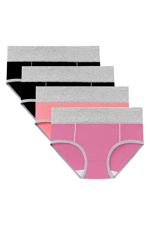 Summer 65% off Clearance!Women's 4PC Comfortable High Waisted Panties Physiological Underpants (Available in Plus Size)