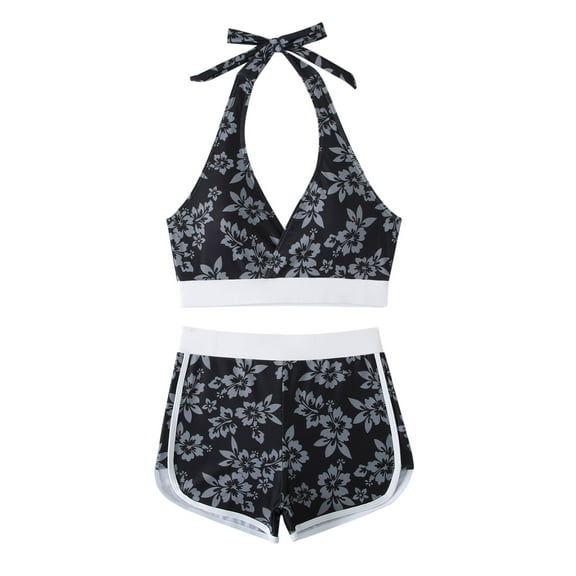 Kmdttou Summer Women's Swimwear Clearance! Summer Clearance! Womens Bathing Suits Sexy Solid Color Swimwear Two-piece Slim Swimsuit Bikini Straped Swimsuits on Clearance!