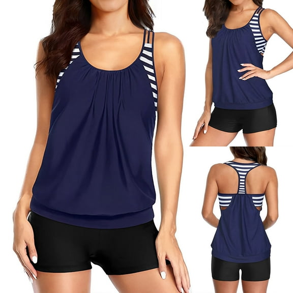 Kmdttou Swimsuit Coverup for Women New Fashion Swimwear Sexy Casual Bikini Set Printed Swimsuit on Clearance!