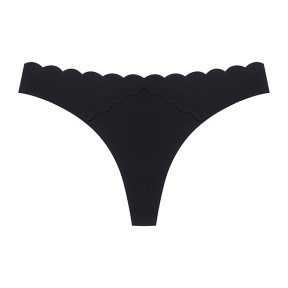 Kmdttou Underwear Women Pack Fashion Sexy Traceless Transparent Low Waist G-string Panties Thong (Available in Plus Size)