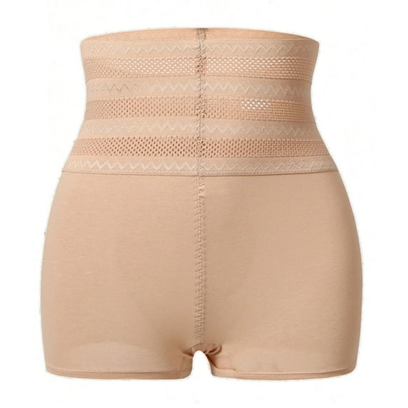 Kmdttou Underwear Women Pack Sexy Lace High Cut Panties Comfort Bikini Panty Stretch Underpants Breathable Ladies Briefs (Regular & Plus Size) Beige-2XL