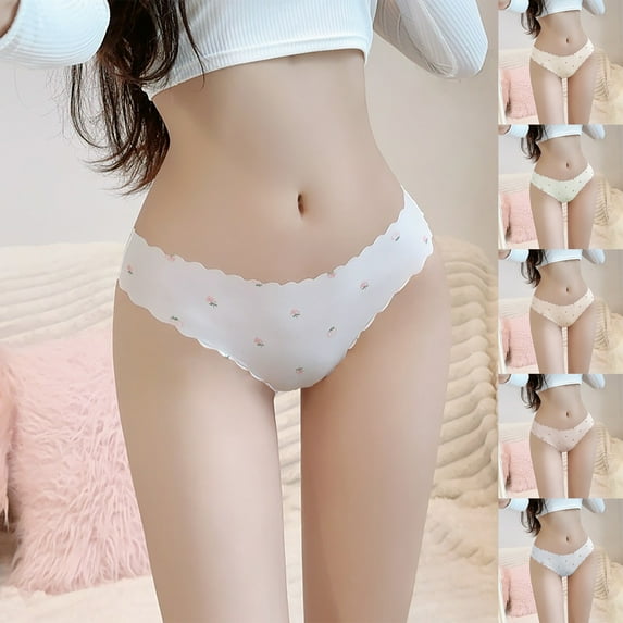 Kmdttou Underwear Women Pack Sexy Lace High Cut Panties Comfort Bikini Panty Stretch Underpants Breathable Ladies Briefs (Regular & Plus Size) Blue-S