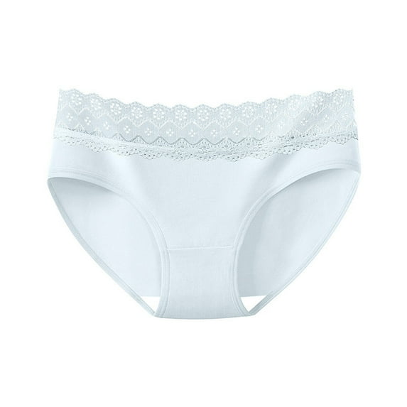 Kmdttou Underwear Women Pack Solid Color Patchwork Briefs Panties Underwear Knickers Bikini Underpants (Available in Plus Size)