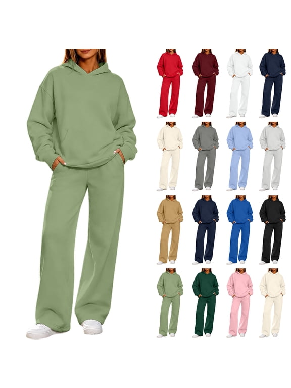 Up to 30% off! Women'S Fall/Winter Solid Color Long Sleeved Crew Round Neck Jumpsuit With Belt Jumpsuit Pans on Clearance!