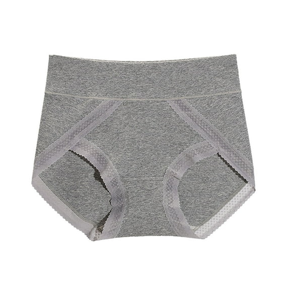 Kmdttou Up to 50% off!Women's Ladies Comfortable Solid Color Large Size Abdominal Panties Hight Waiste Underpants (Regular & Plus Size)