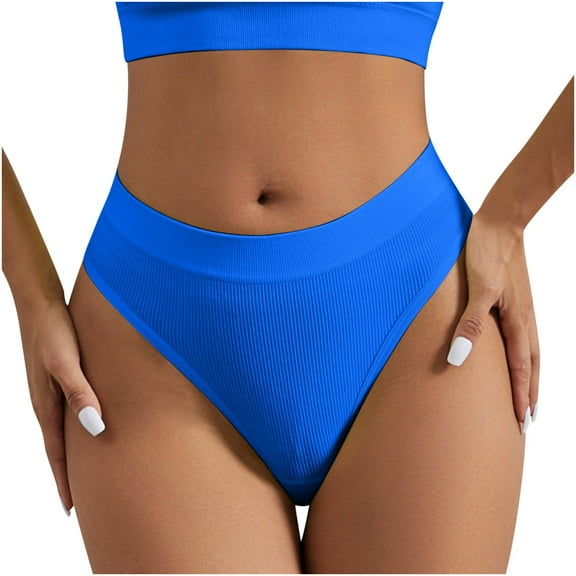 Kmdttou Up to 65% off!Women's Solid Color Patchwork Briefs Panties Underwear Knickers Bikini Underpants (Regular & Plus Size)