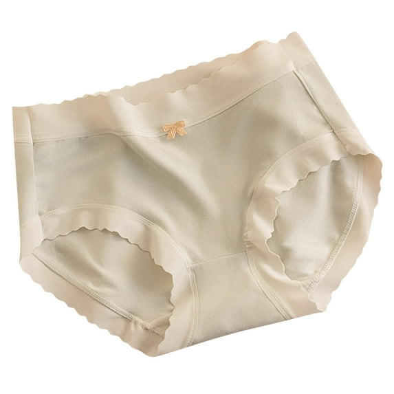 Kmdttou Up to 65% off!Women's Underwear Traceless Basic Edition Mid Waist Fashion Breathable Pants (Available in Plus Size)