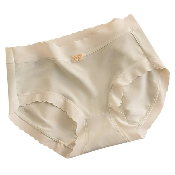 Kmdttou Up to 65% off!Women's Underwear Traceless Basic Edition Mid Waist Fashion Breathable Pants (Available in Plus Size)