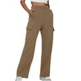 thumbnail image 1 of Kmdttou Wide Leg Cargo Pants Winter Overalls Fashion Comfortable Casual Multi-pocket Sports Pants New High-waisted Straight Leg Wide Loose Pants, 1 of 7