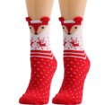 thumbnail image 1 of Kmdttou Women Cute Christmas Vintage Printing Thicker Long Sock Comfortable Socks Winter-Gifts for Women/Men-Warm Thick Soft, 1 of 2