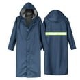 thumbnail image 1 of Kmdttou Women And Men's 2PC Outdoor Long Sleeved Hooded Raincoat for Adults Waterproof Lightweight Rain Coat for Men Women Reusable Rain Jacket for Emergency Outdoor Navy XL, 1 of 4