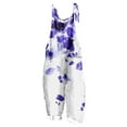 thumbnail image 1 of Kmdttou Women Wide Leg Cargo Pants Print Sleeveless Two Pocket Casual Overalls Jumpsuit Jumpsuit Pants, 1 of 5