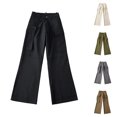 thumbnail image 1 of Kmdttou Women Wide Leg Low-rise Baggy Three-dimensional Cargo Pants With Large Pockets, 1 of 5