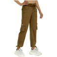 thumbnail image 1 of Kmdttou Women Wide Leg Pants With Pockets Loose Casual Pants Dressy Lightweight Baggy Cargo Pants For Hiking, 1 of 8