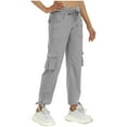 thumbnail image 1 of Kmdttou Women Wide Leg Pants With Pockets Loose Casual Pants Dressy Lightweight Baggy Cargo Pants For Hiking, 1 of 8