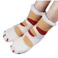 thumbnail image 1 of Kmdttou Women's Casual Winter Home Non-slip Plush Warm Thick Warm Socks Casual Soft Lightweight Quarter Socks, 1 of 4