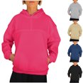 thumbnail image 1 of Women's Fashion Tops Hoodies for Fashion Fittness Long Sleeve Pullover Hoodie Fleece Warm Solid Color Tops Sweatshirts, 1 of 8