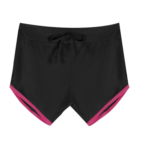 Kmdttou Women's Gym Shorts Yoga Shorts Pants Bandage Elastic Waist Casual Short Pants on Clearance,Multicolor M