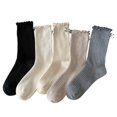 thumbnail image 1 of Kmdttou Women's Long Socks Comfortable Fashion Trend All-Match Socks Casual Soft Lightweight Quarter Socks, 1 of 3