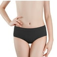 thumbnail image 1 of Kmdttou Women's Plus Size Underwear Sexy Lace High Cut Panties Comfort Bikini Panty Stretch Underpants Breathable Ladies Briefs (Available in Plus Size) Black-L, 1 of 3